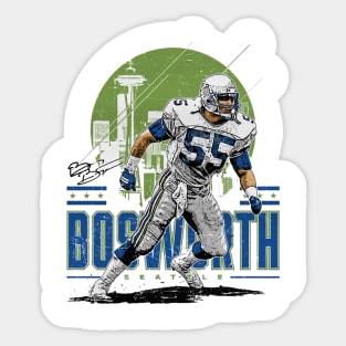 Brian Bosworth Seattle Skyline Sticker